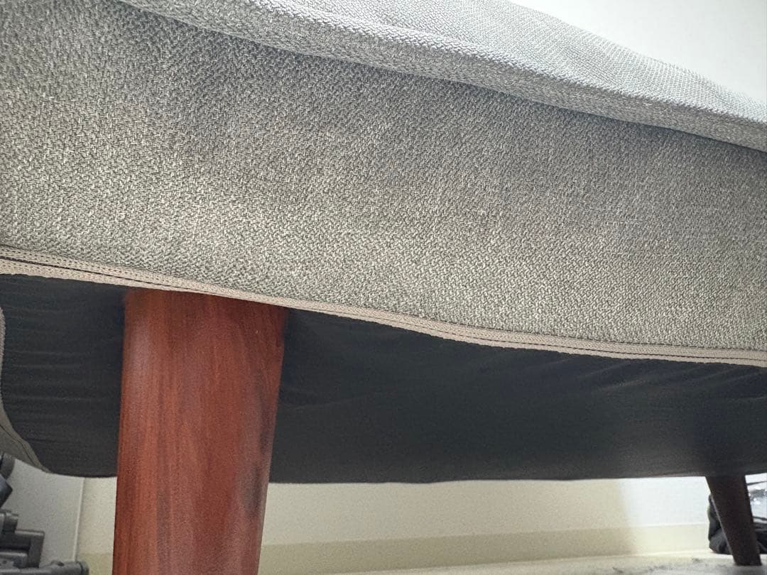 ニトリ 2人掛けコンパクトカウチソファー 布張りタイプ グレー