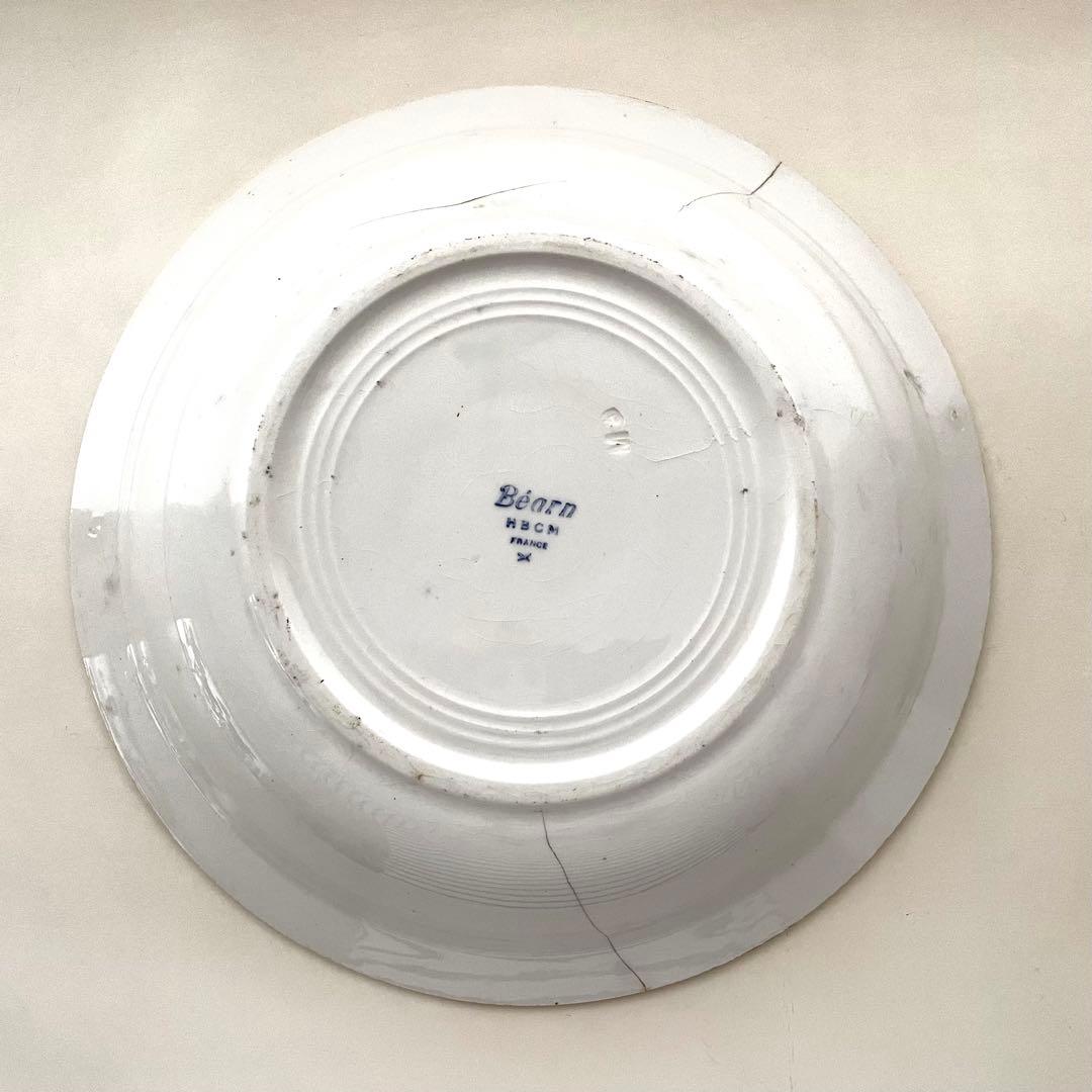 レア フランスアンティーク HBCM Béarnサラディエ バスク柄