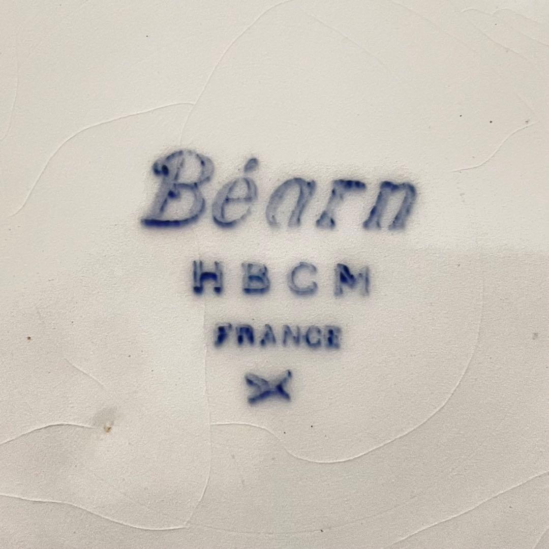 レア フランスアンティーク HBCM Béarnサラディエ バスク柄