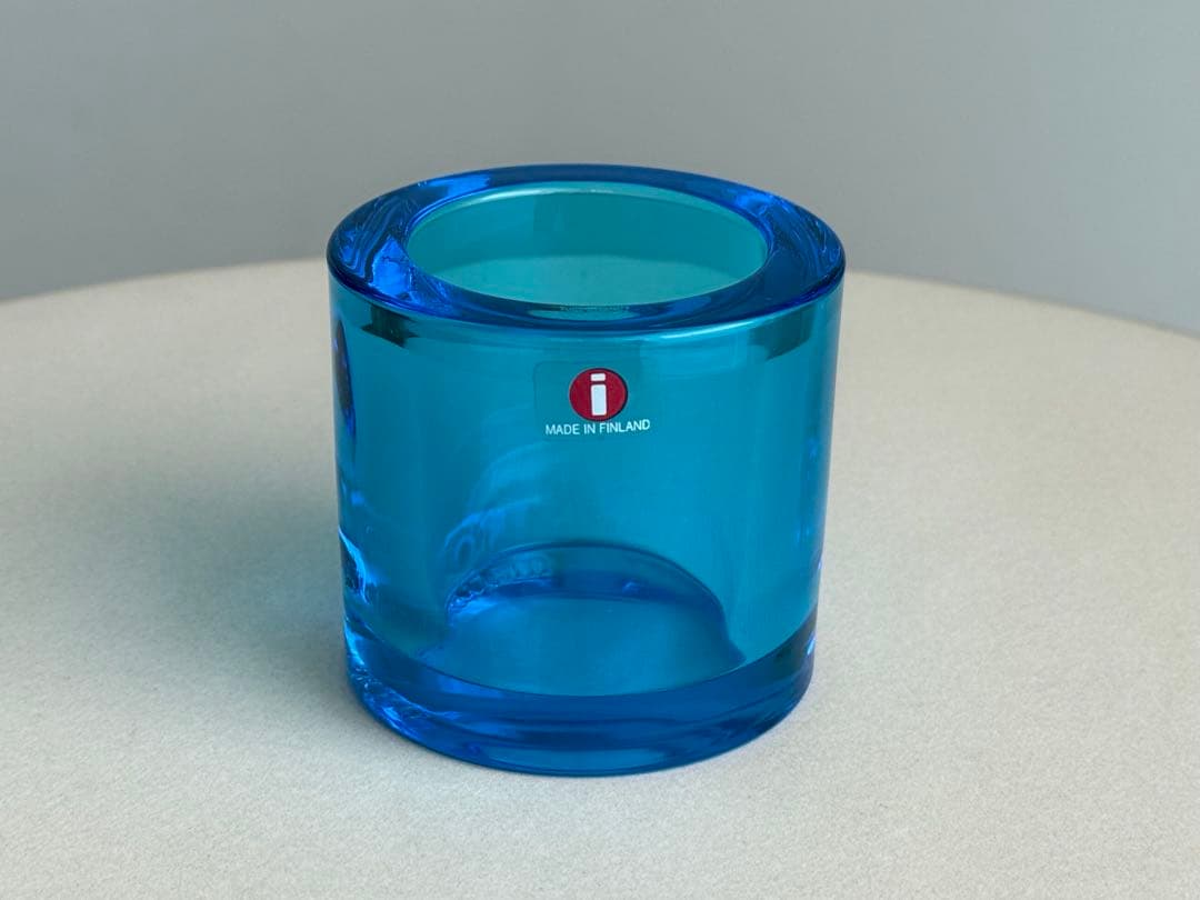 Kivi スカイブルー 横長旧ロゴ キビ イッタラ マリメッコ