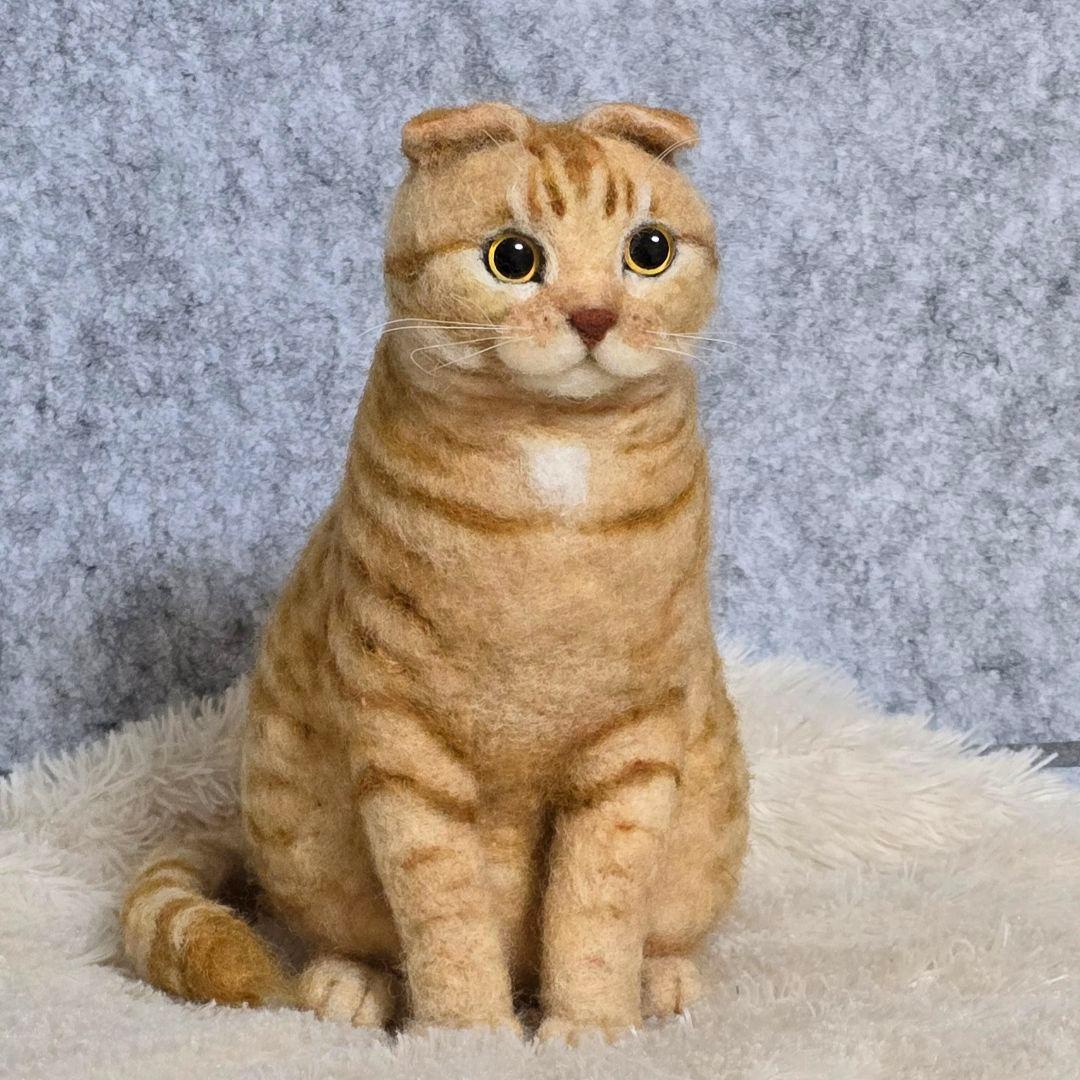羊毛フェルト オーダー猫 ポニョ様