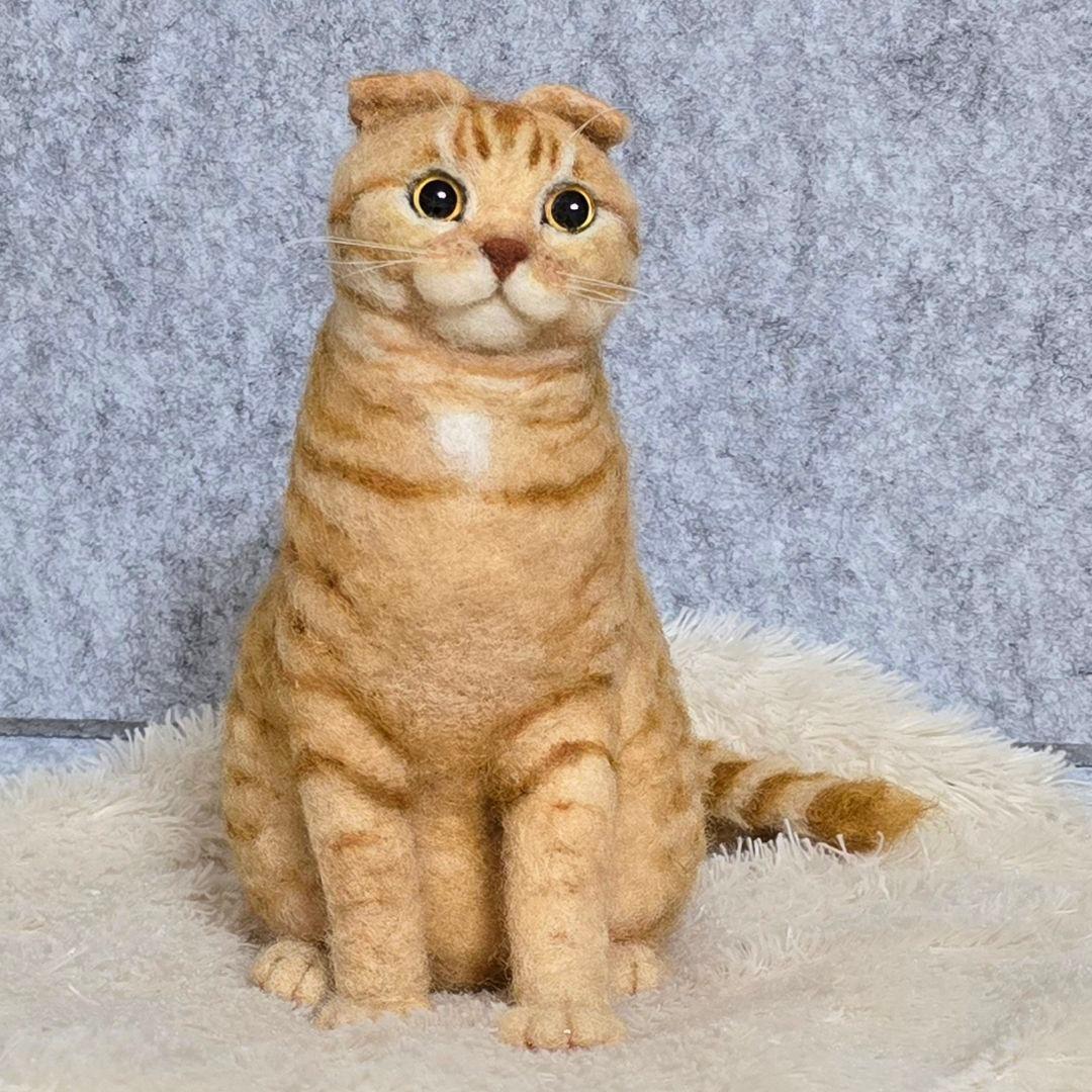 羊毛フェルト オーダー猫 ポニョ様