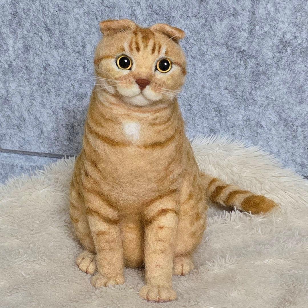 羊毛フェルト オーダー猫 ポニョ様