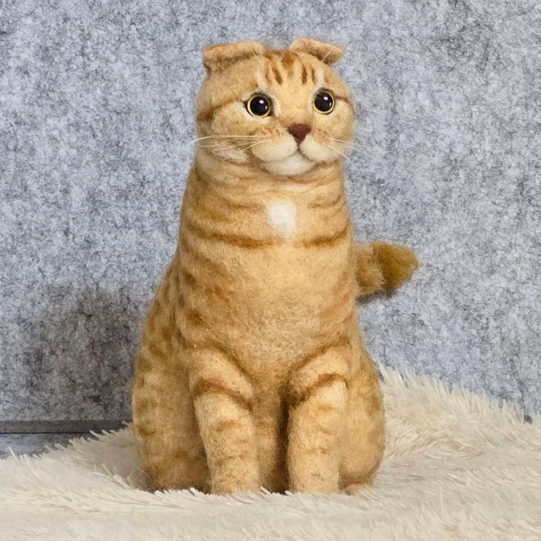 羊毛フェルト オーダー猫 ポニョ様