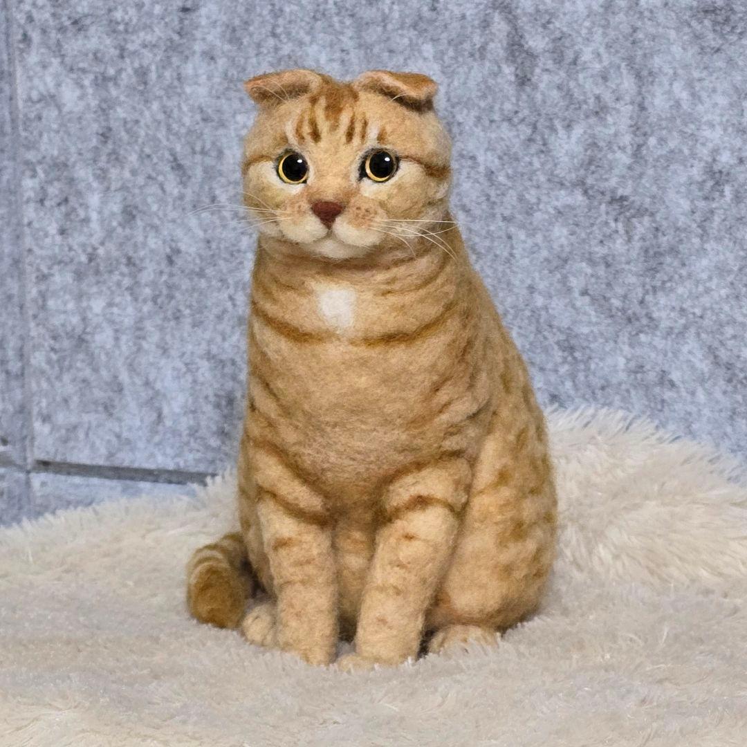羊毛フェルト オーダー猫 ポニョ様