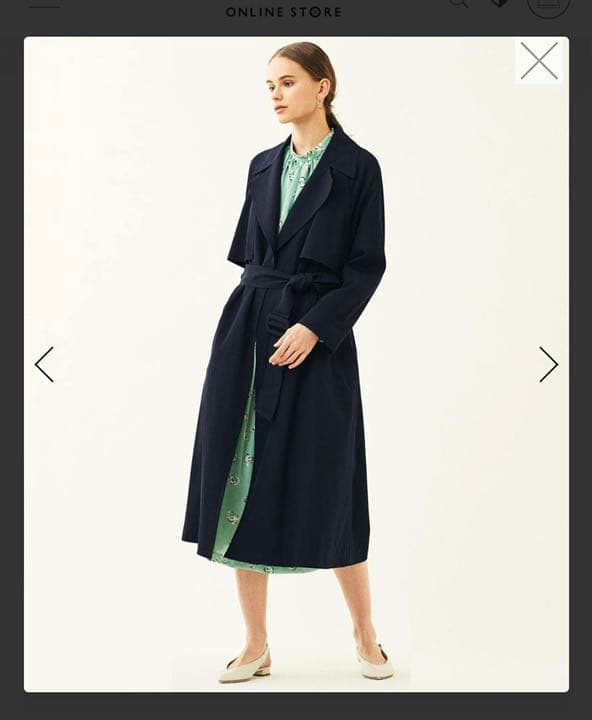 トゥモローランド ウール ガウンコートトレンチコート 38