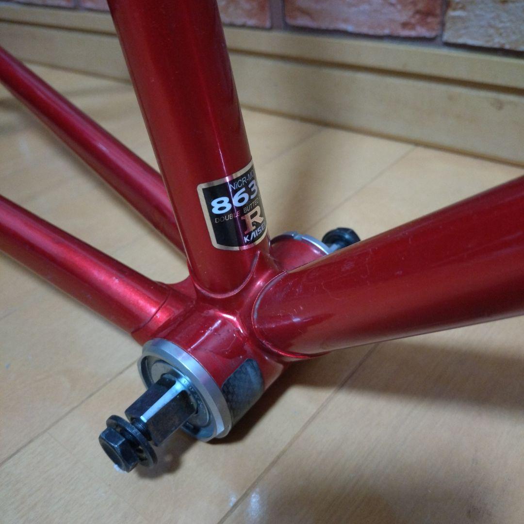 大きめ！競輪NJS認定　Panasonic ピストフレーム レッド