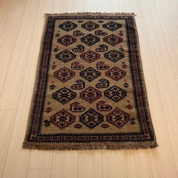 【新品未使用】アフガニスタン 絨毯 バローチ絨毯　ペルシャ