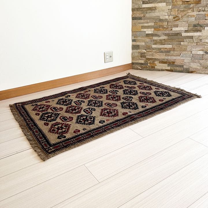 【新品未使用】アフガニスタン 絨毯 バローチ絨毯　ペルシャ