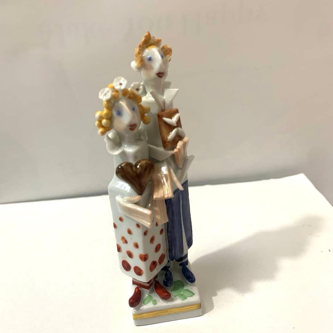 マイセン 手捻り人形ヘンゼルとグレーテル