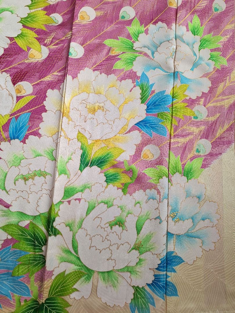 着物リメイクワンピース3606