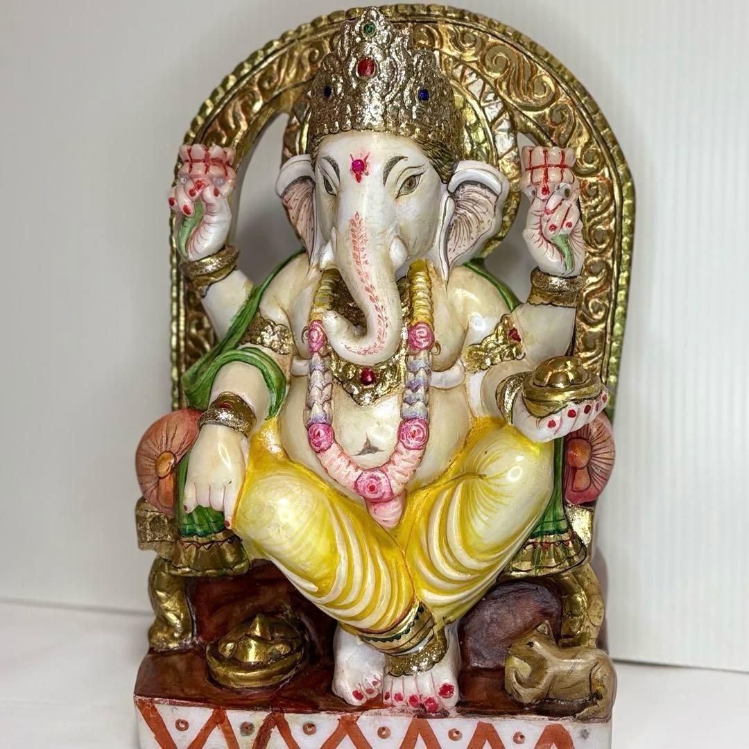 ガネーシャ像 約33cm 多色