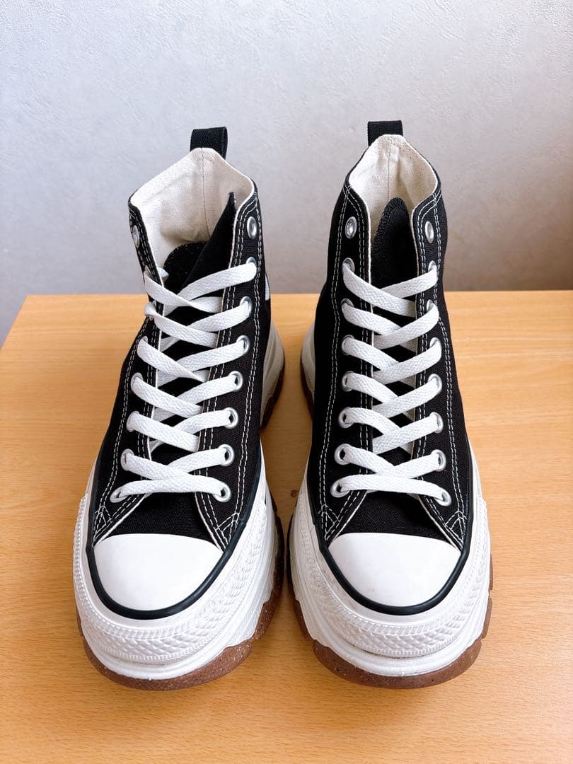【ほぼ新品✨】コンバースオールスターconverse 厚底ハイカットスニーカー
