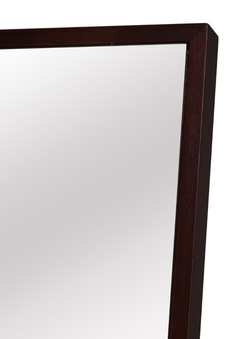 321　細枠スタンドミラー 幅22cm◇国産の木目が美しい全身鏡