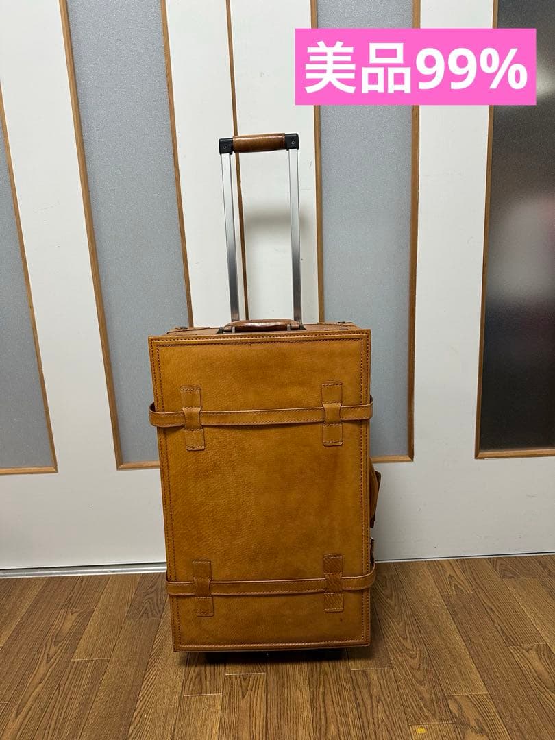 超美品ユーラシアトランク シフレ キャリーバッグ トランク キャメル