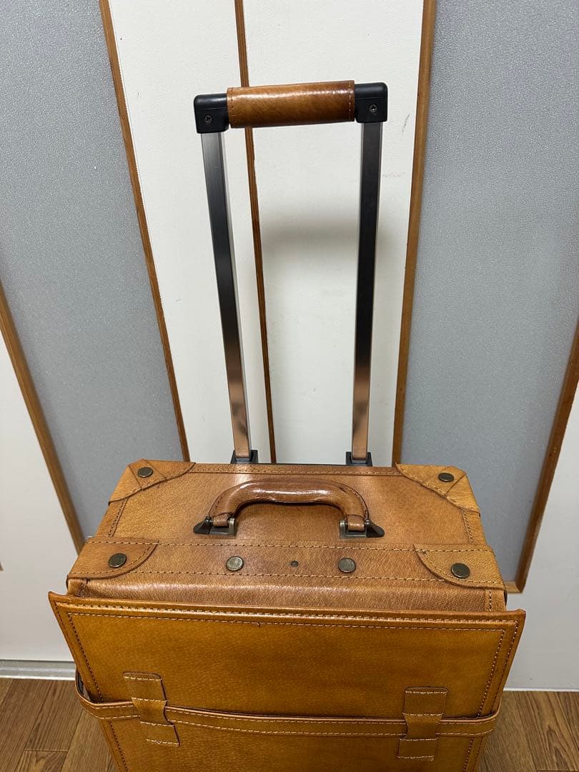 超美品ユーラシアトランク シフレ キャリーバッグ トランク キャメル