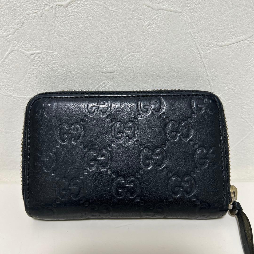 GUCCI ブラック GGパターン ケース