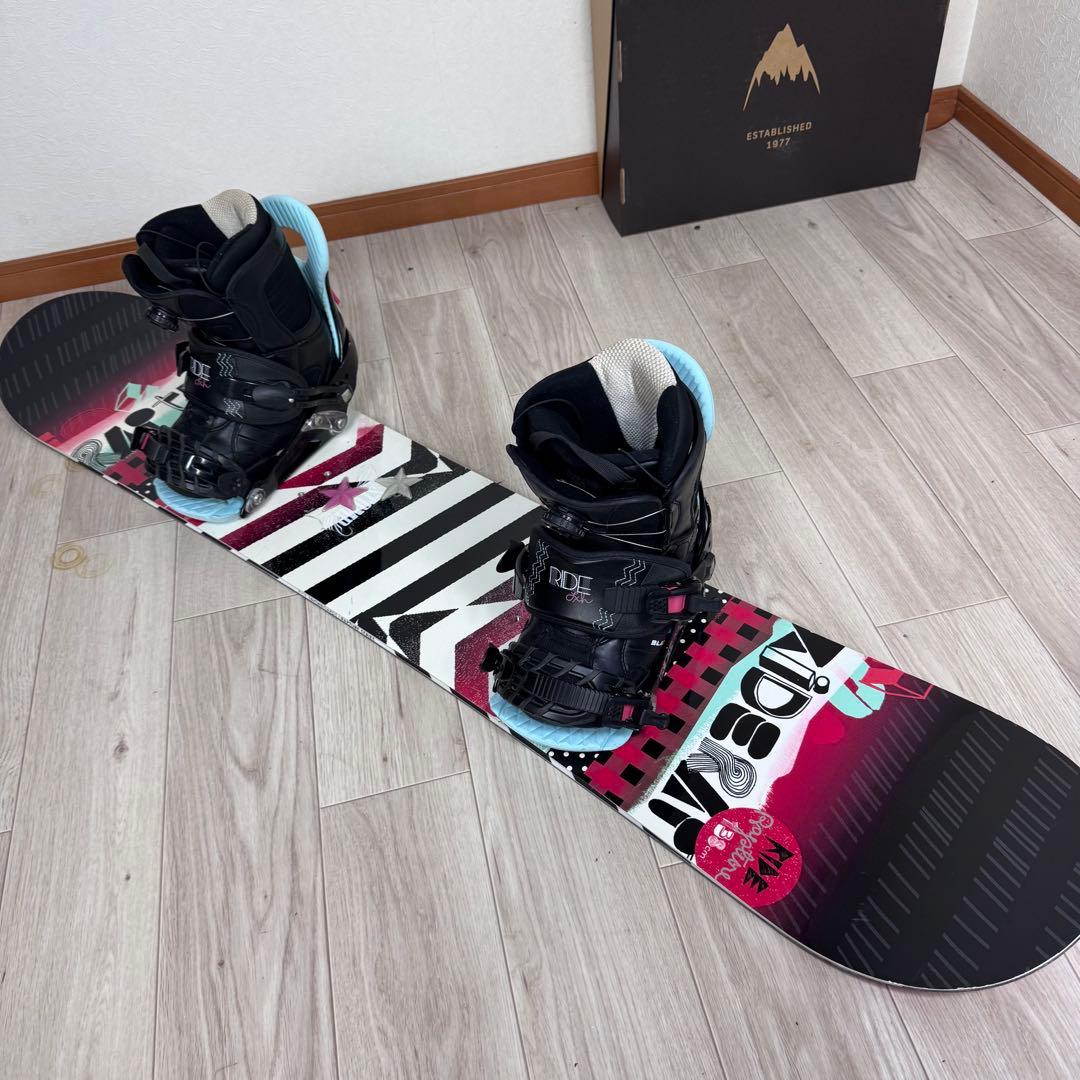RIDE スノーボード 138cm 即乗りレディースセット