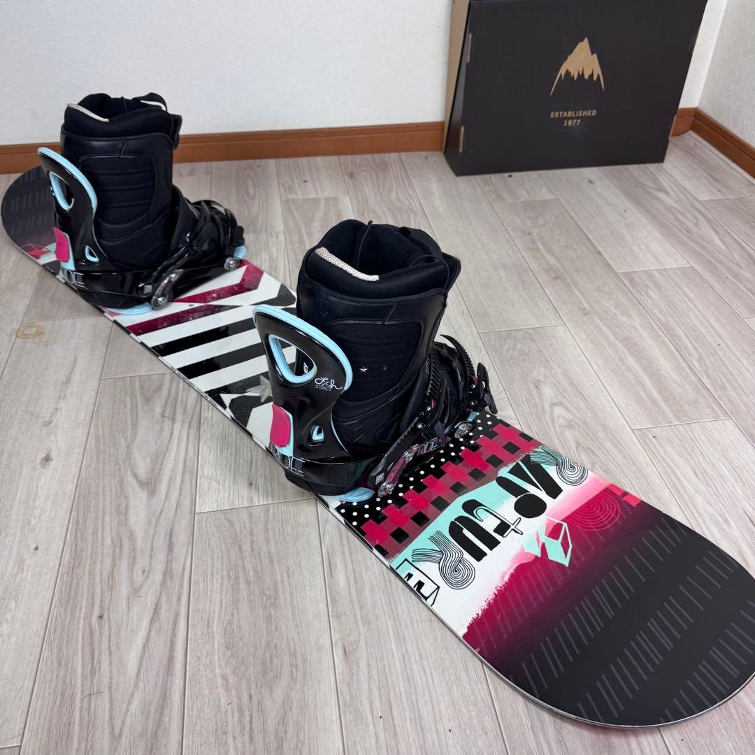 RIDE スノーボード 138cm 即乗りレディースセット