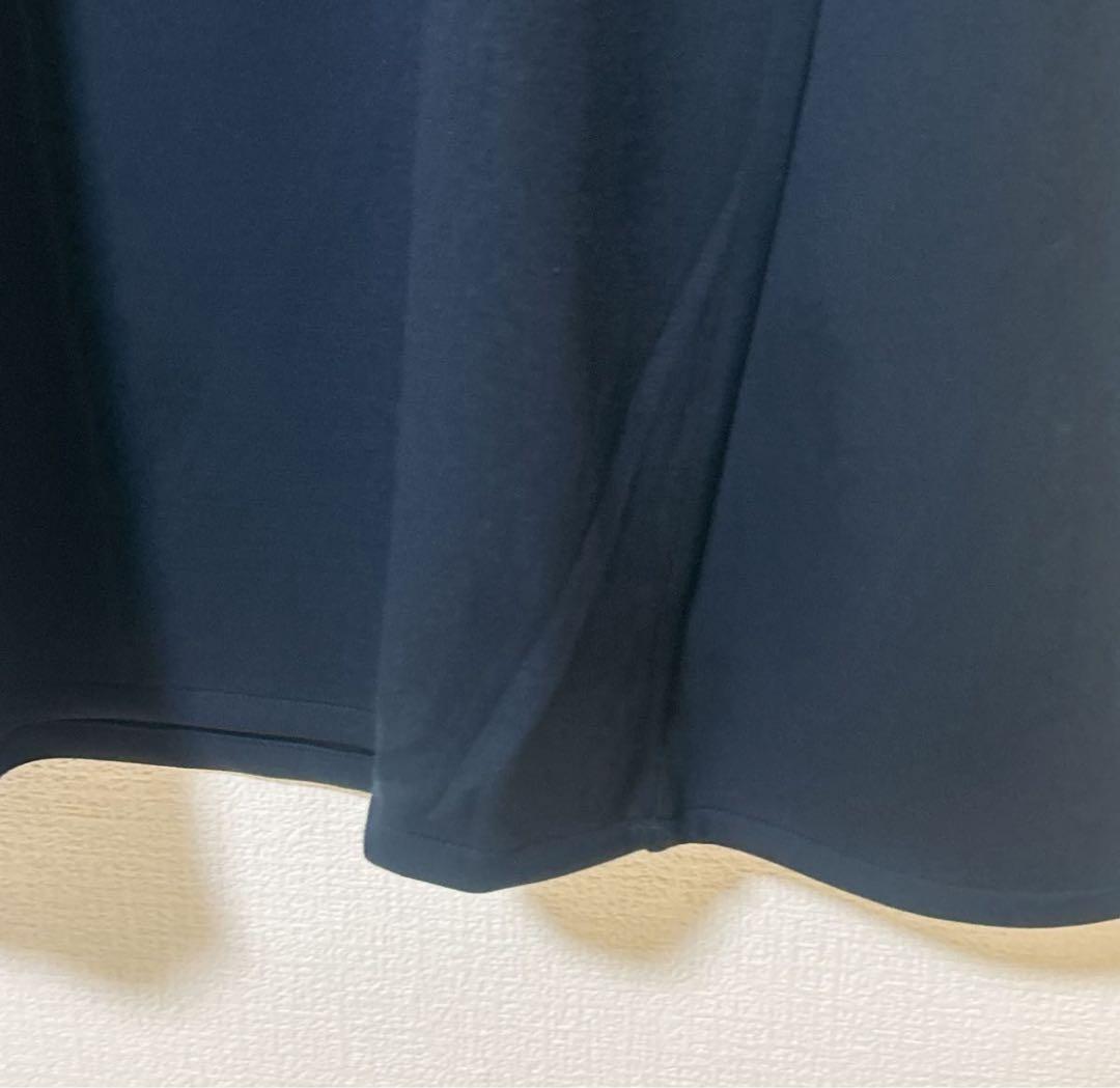 【新品 未使用】タグ付き ソウソウsou sou ワンピース ミモレ丈 ネイビー