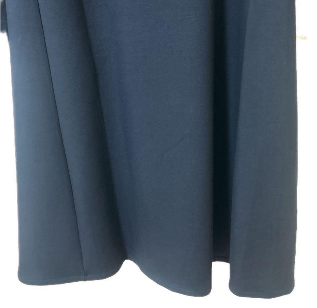 【新品 未使用】タグ付き ソウソウsou sou ワンピース ミモレ丈 ネイビー