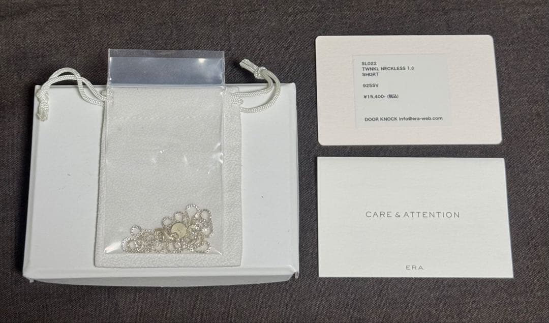 アクセサリー ERA. / SL022 TWNKL NECKLESS 1.0 SHORT