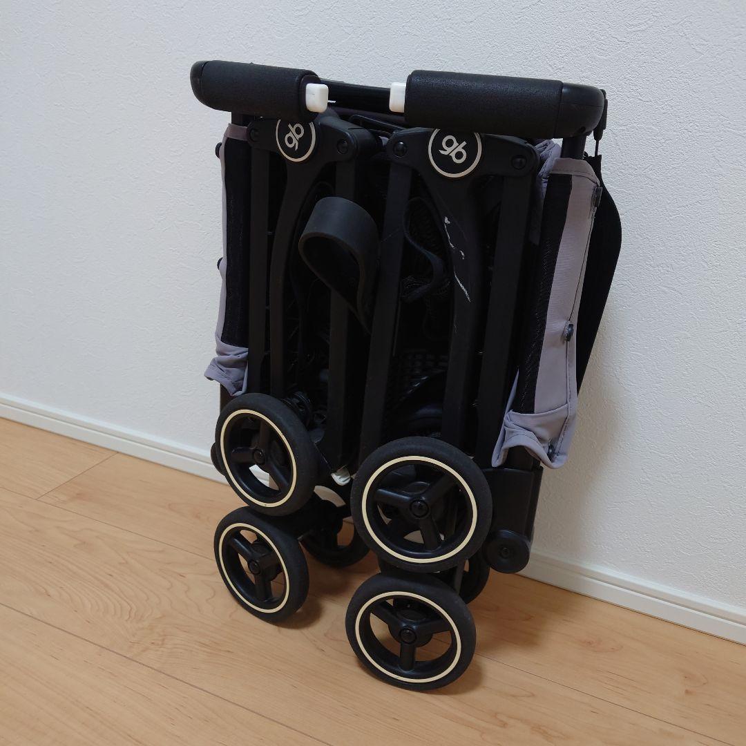 【ポキットエア】 POCKIT 折りたたみベビーカー グレー