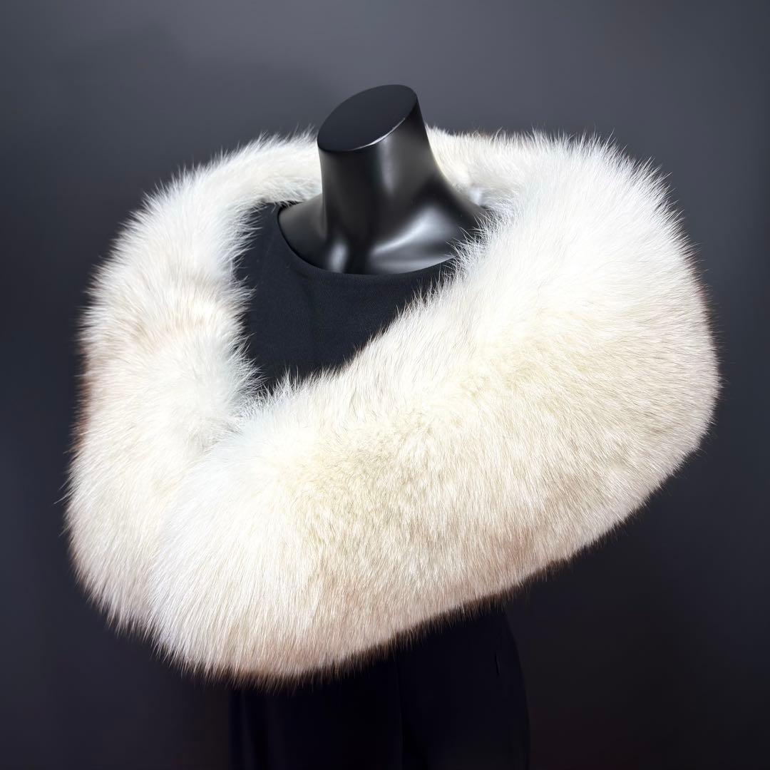 【美淡】SAGA FOX サガフォックス ショール ブルーフォックス 薄花 品格