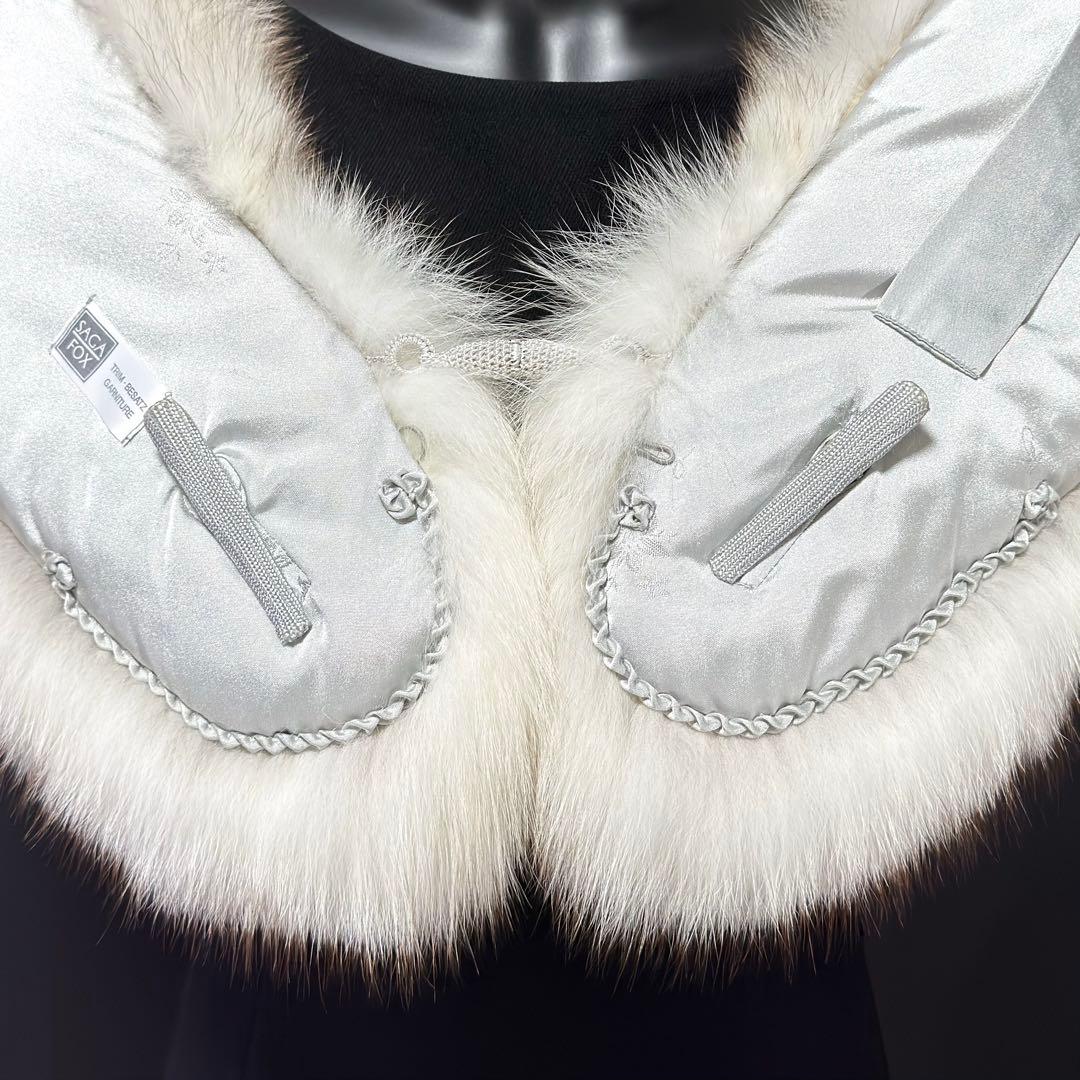 【美淡】SAGA FOX サガフォックス ショール ブルーフォックス 薄花 品格