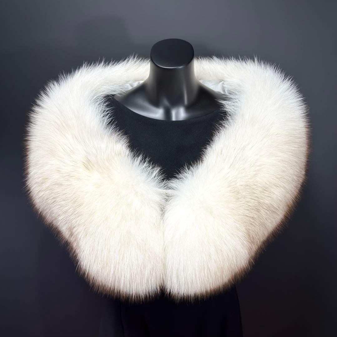 【美淡】SAGA FOX サガフォックス ショール ブルーフォックス 薄花 品格