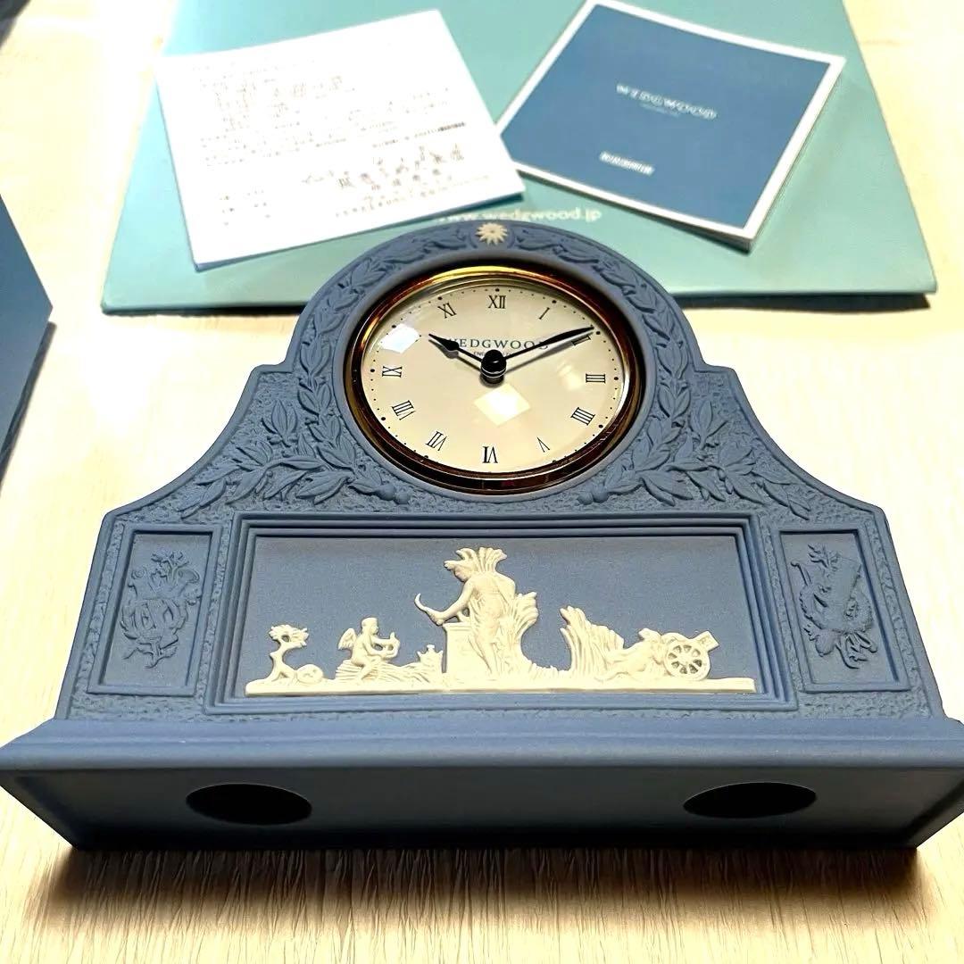 新品未使用　 ジャスパー ペール ブルー マントルクロック