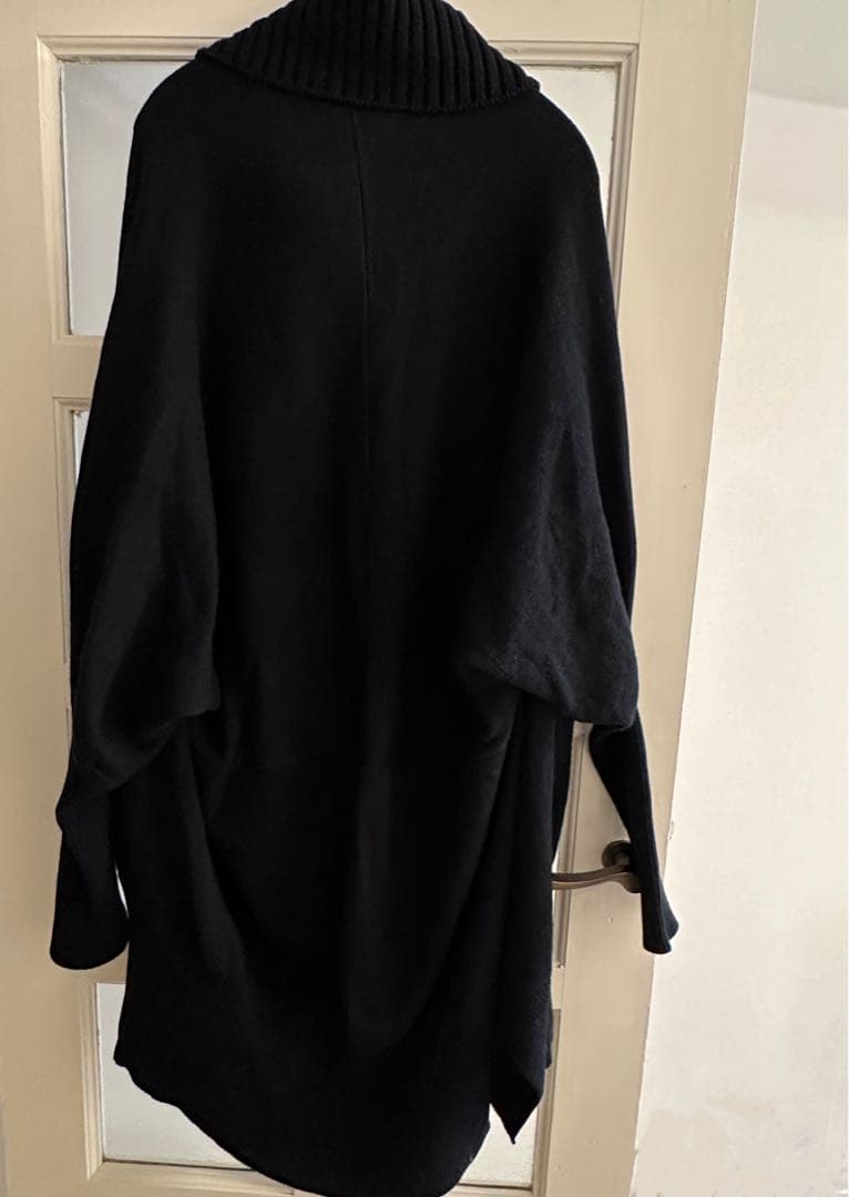 RISMAT by Y's ヨウジヤマモト 異素材切替 ニットコート 黒