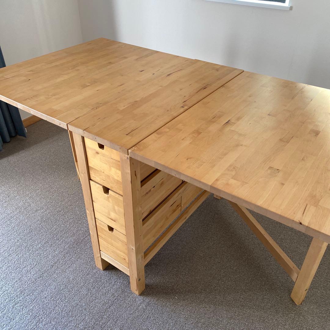 菊池。IKEA ノールデン　バタフライテーブル　NORDEN