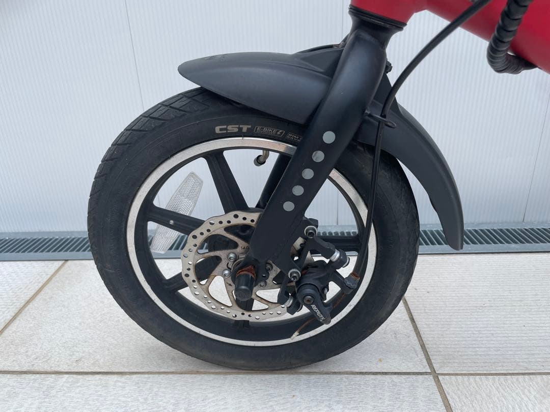 Ripples! 電動自転車 電動ハイブリッド アシスト 自転車 レッド 赤