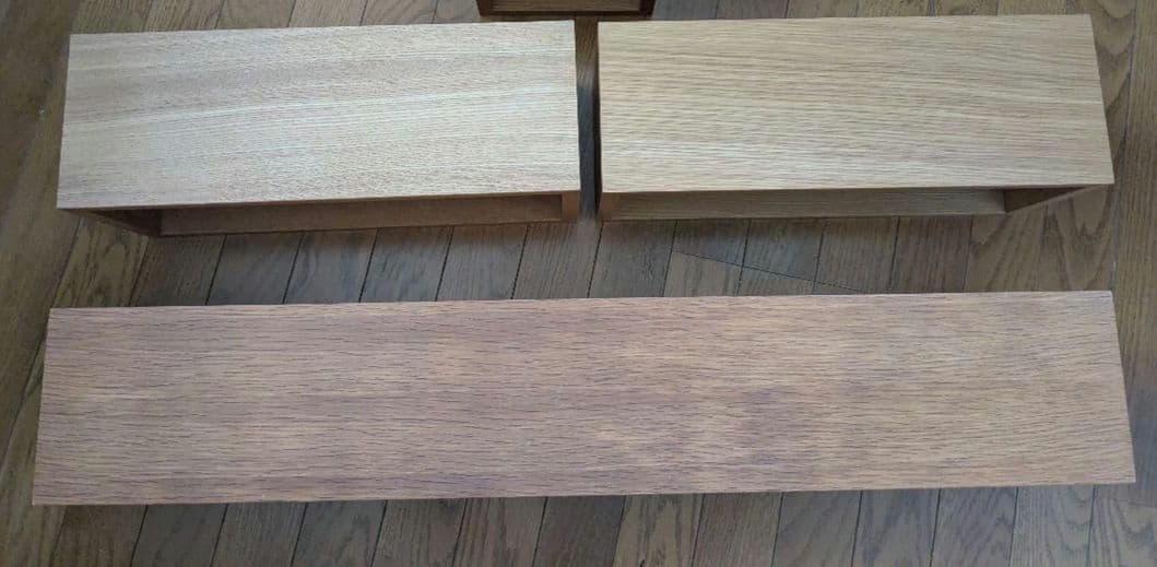 無印良品 壁に付けられる家具箱 オーク材 88cm 44cm 19cm