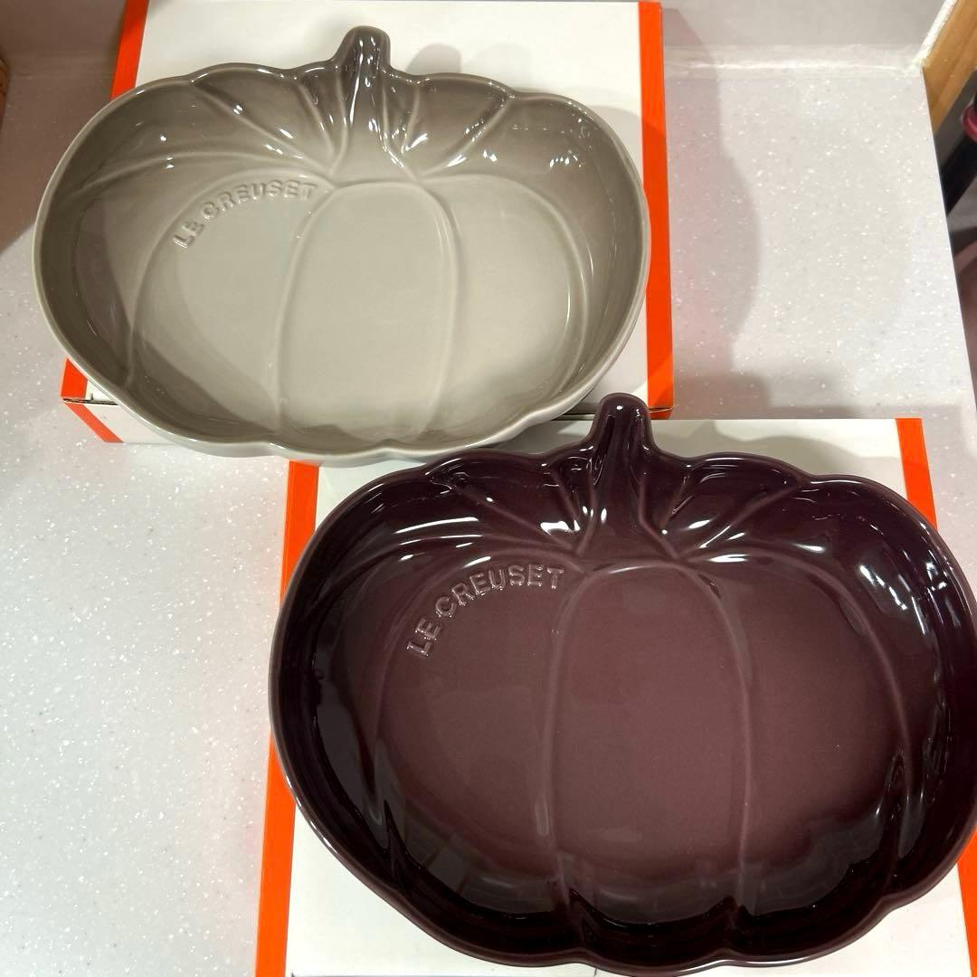 ルクルーゼ　パンプキン　Mサイズ　フィグ　ナツメグ　& スターレリーフ　セット