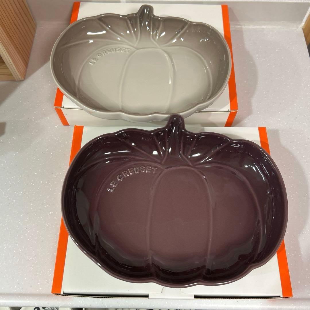 ルクルーゼ　パンプキン　Mサイズ　フィグ　ナツメグ　& スターレリーフ　セット