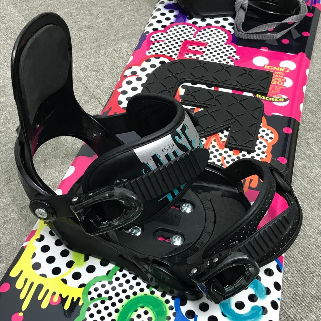 2点セット■極美品■2回使用■子供用■WAX済■IGNIO ボード ビンディング