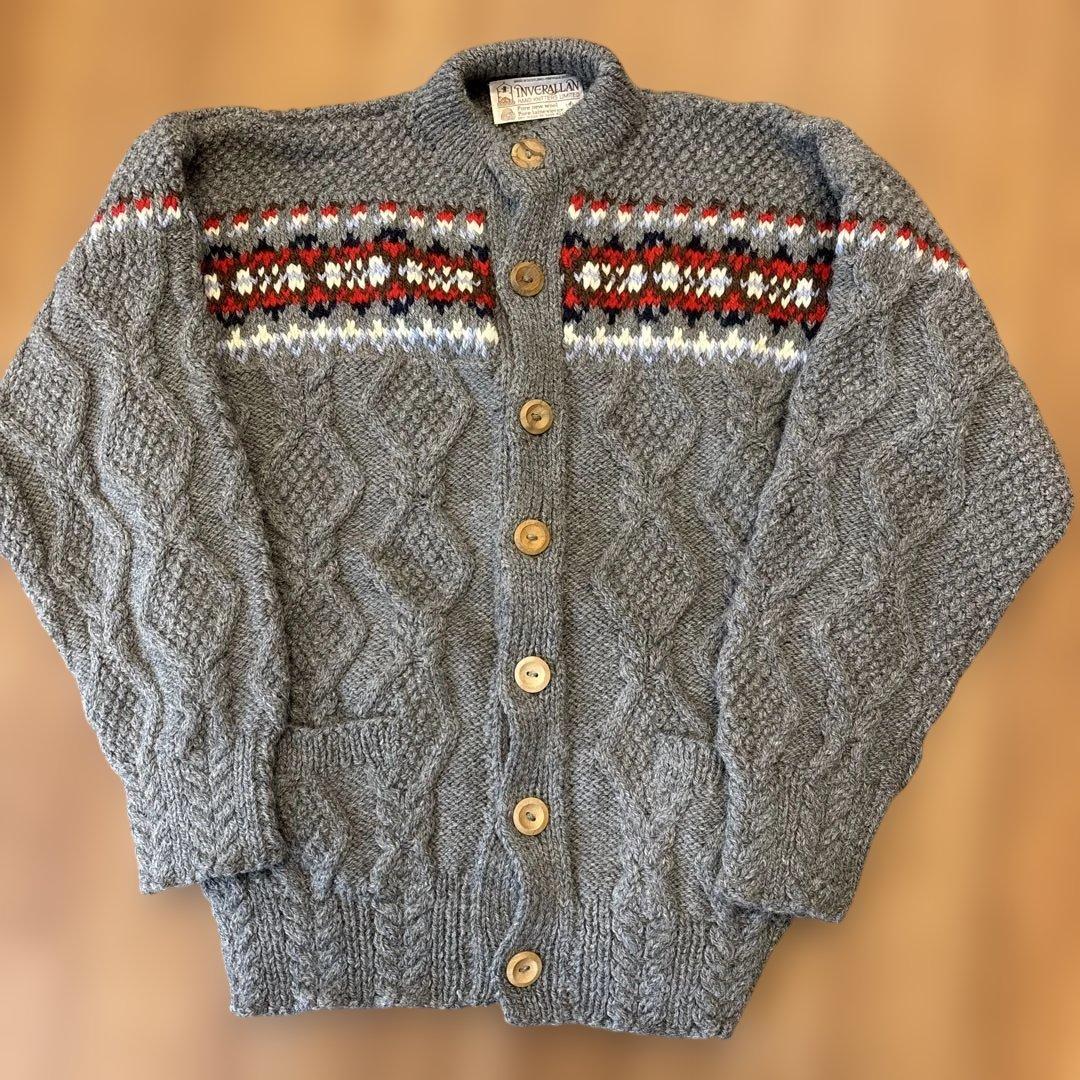 INVERALLAN インバーアラン　カウチンニット　未使用　00's グレー