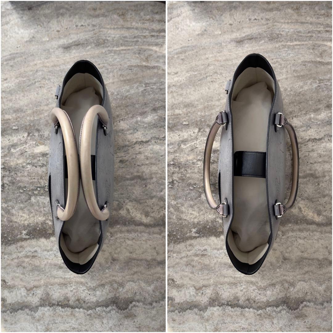 定価49.9万円 ベルルッティ トゥジュールミニ スクリットレザートートバッグ