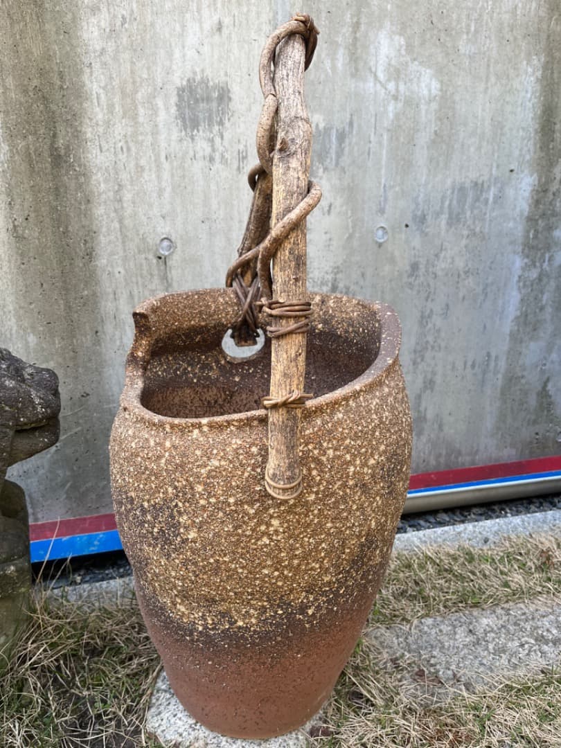 傘立て　陶器　インテリア　花器