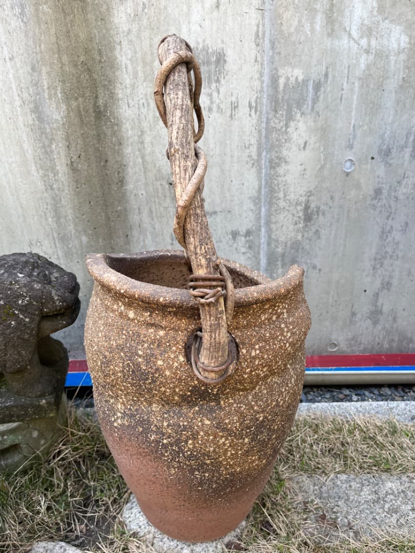 傘立て　陶器　インテリア　花器