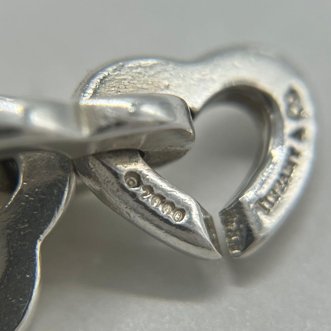 ティファニー TIFFANY オープン ハートリンク ブレスレット コンビ 希少