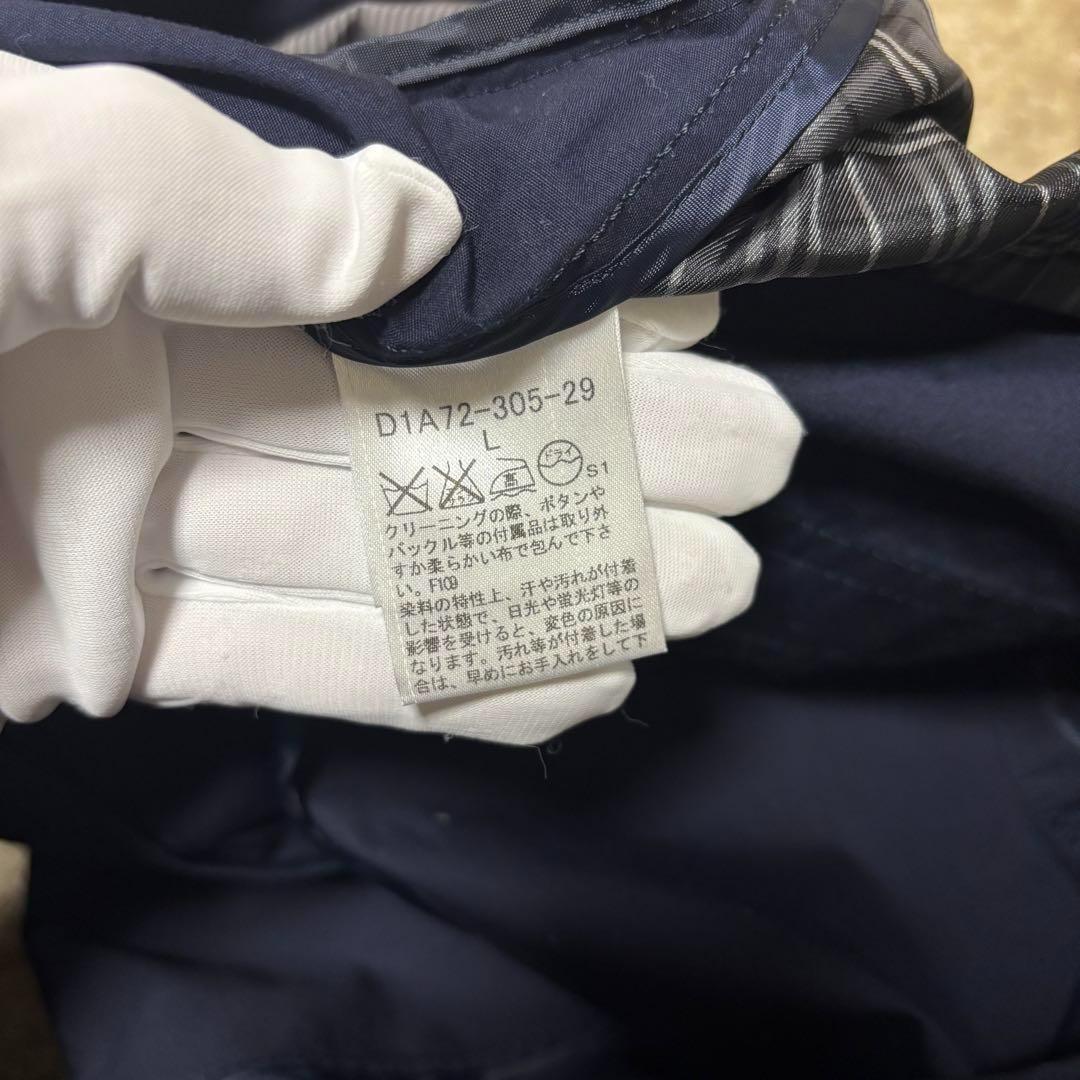 新品タグ付 バーバリーブラックレーベル ダブル ピーコート チェック