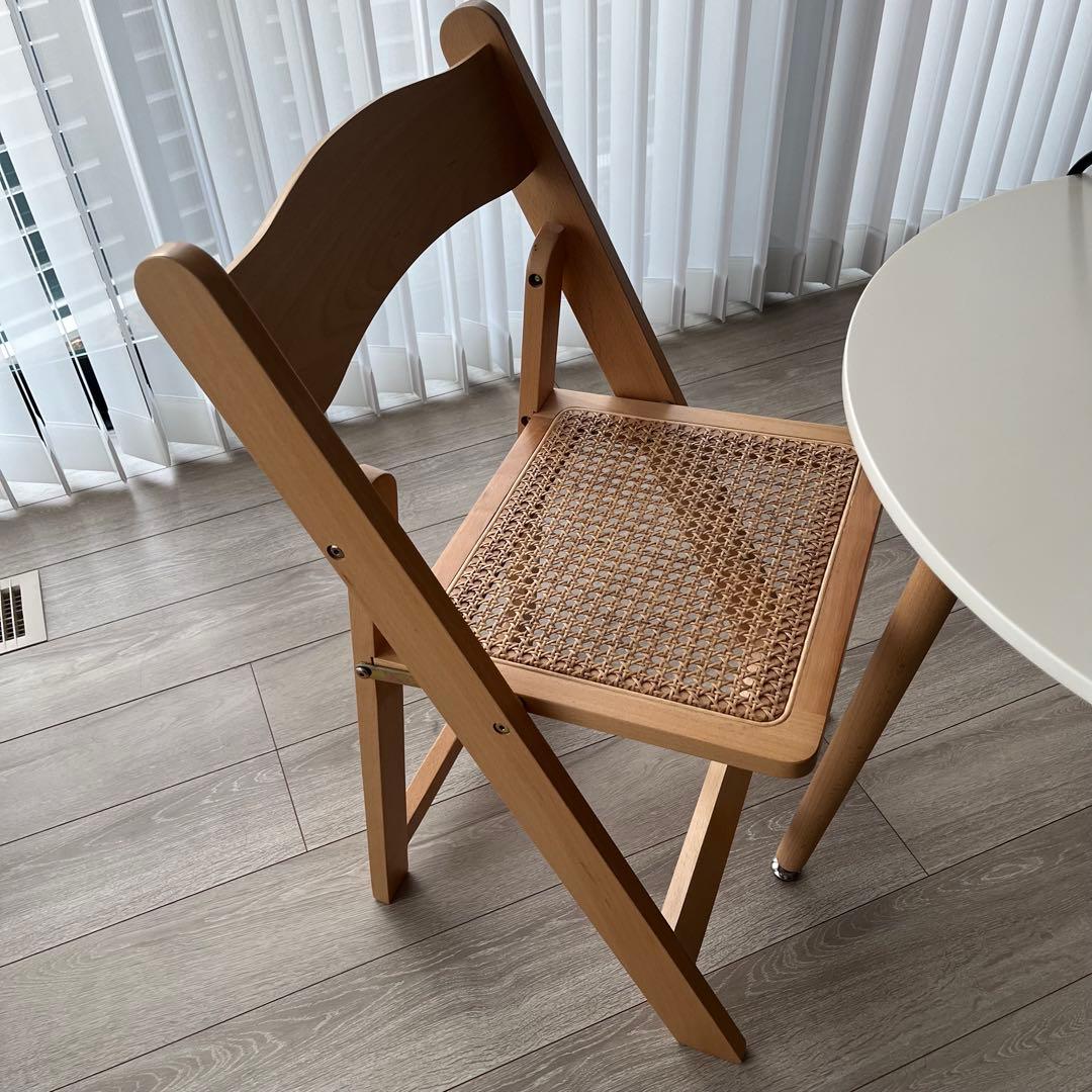 VAMIR ナチュラルウッド折りたたみ椅子 韓国インテリア