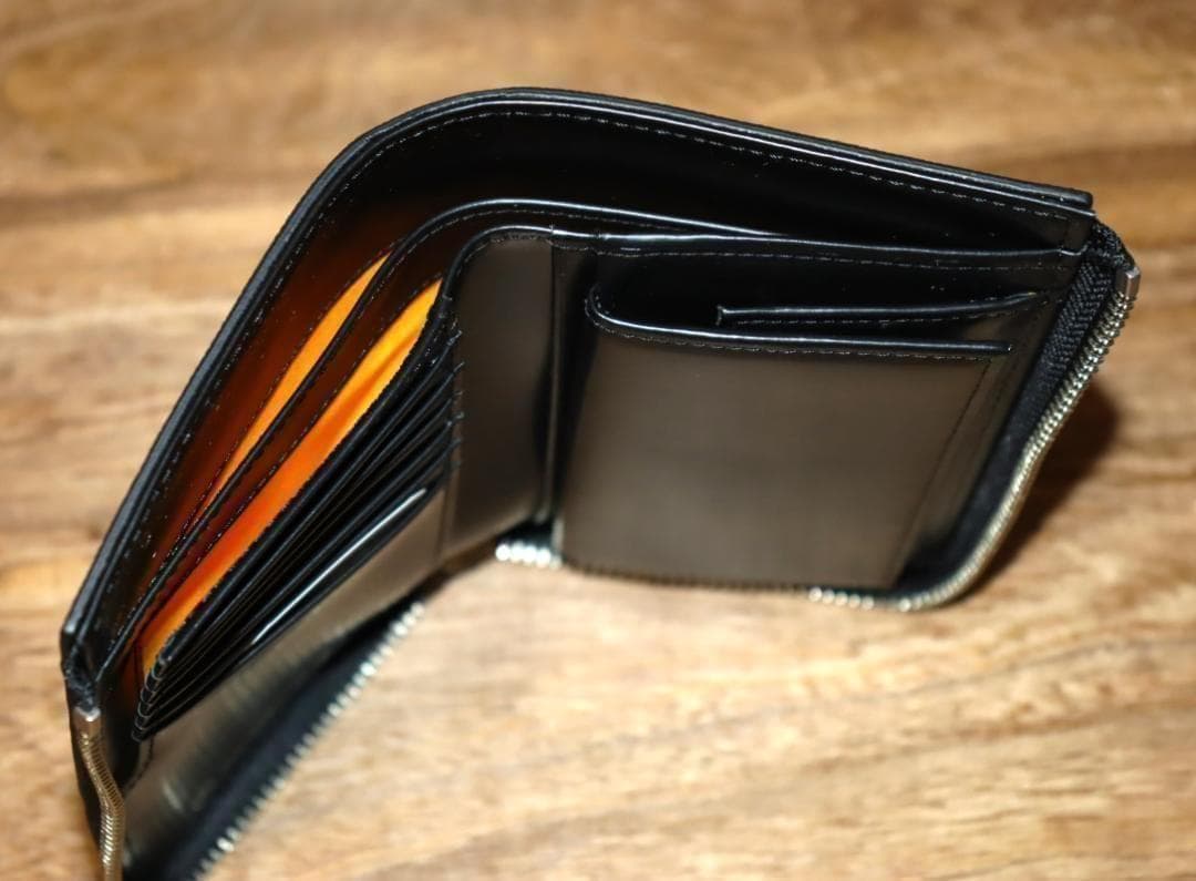 新品 CASTELBAJAC ウプラ 牛革 二つ折り財布 L字ファスナー Ⓗ