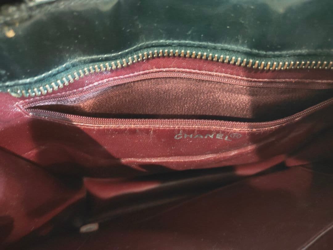 太陽様　CHANEL シャネル ブラックレザー トートバッグ ショルダーバッグ