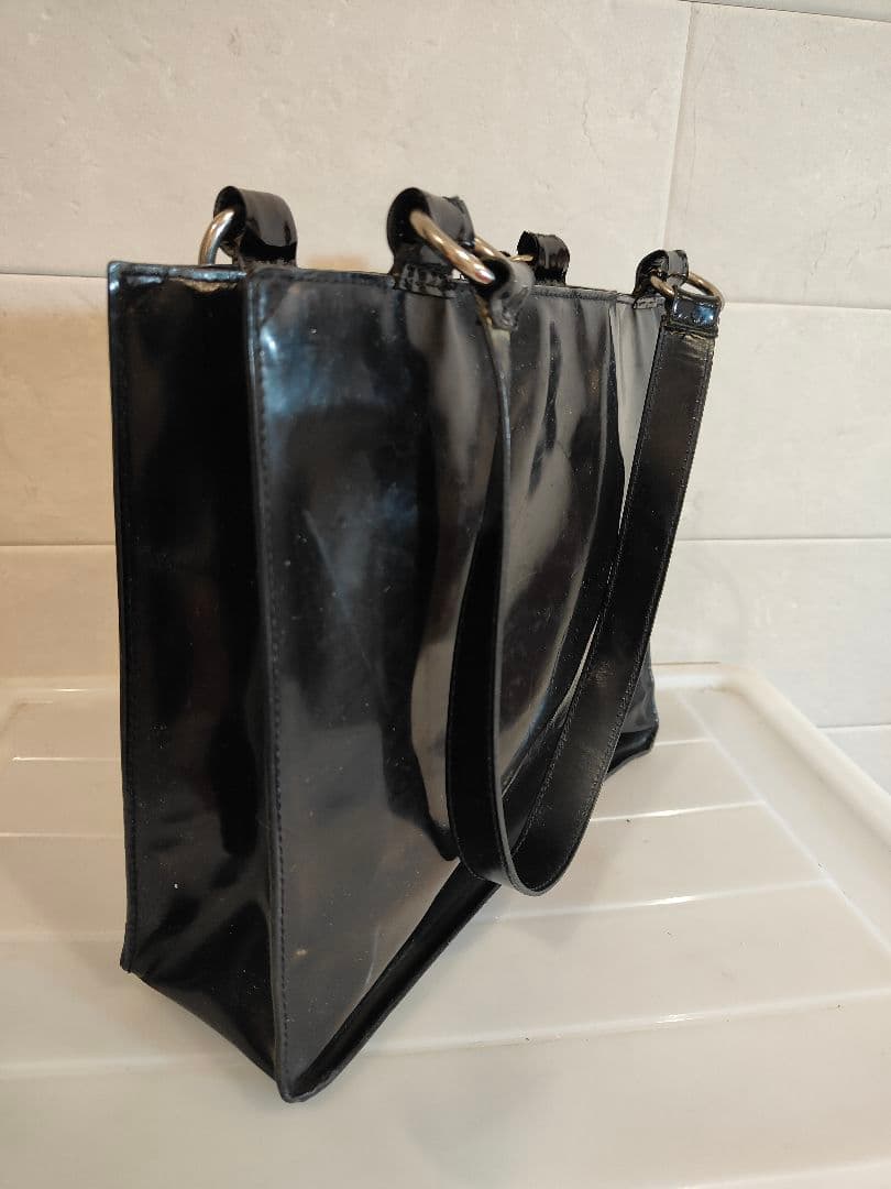 太陽様　CHANEL シャネル ブラックレザー トートバッグ ショルダーバッグ