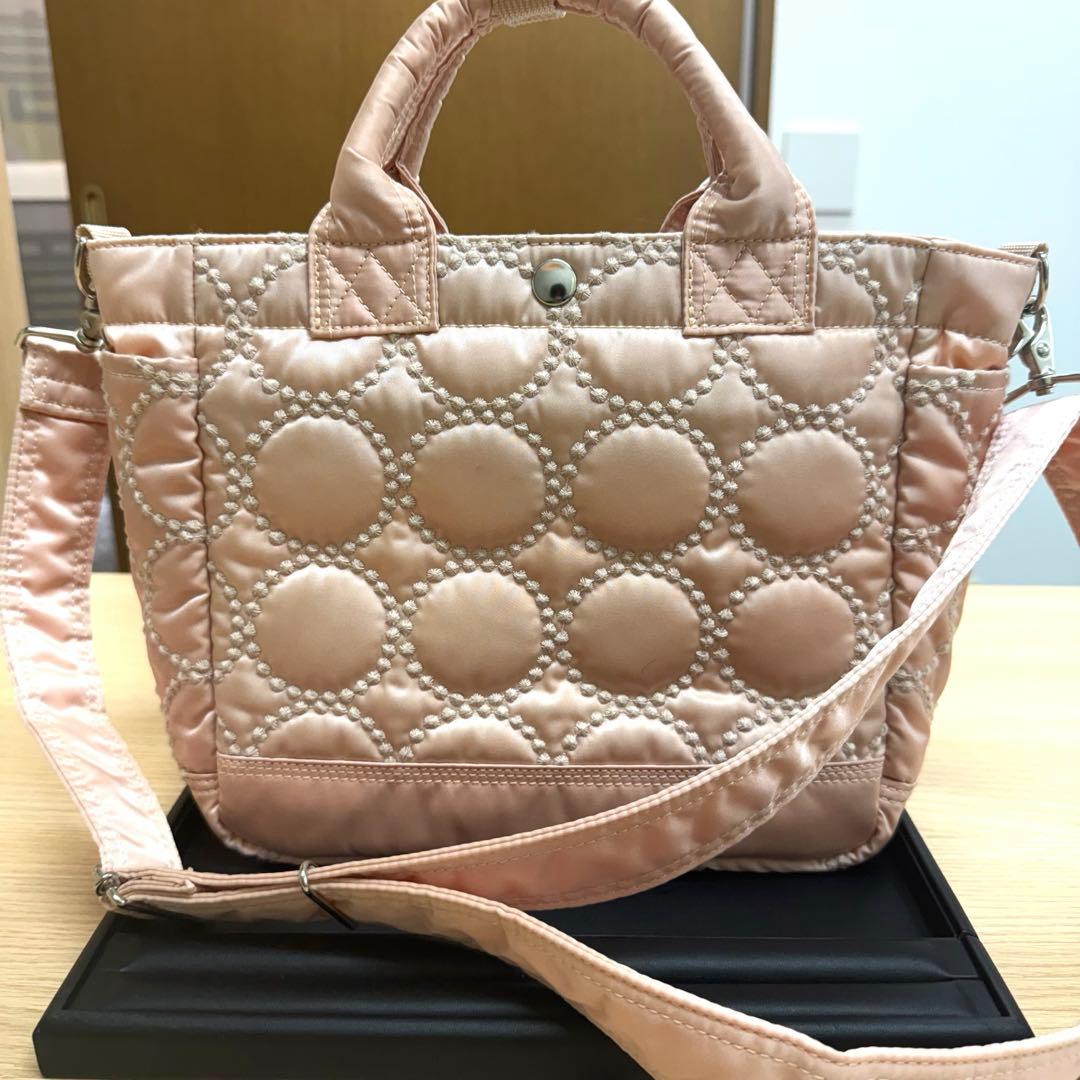 【最終値下げ】PORTER xミナペルホネン 2WAY TOTEBAGピンク
