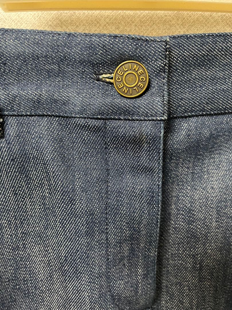 2/2までの出品です。C EＬI N E セリーヌ　デニムスカート　 セミタイト